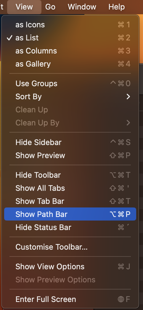 Show File path